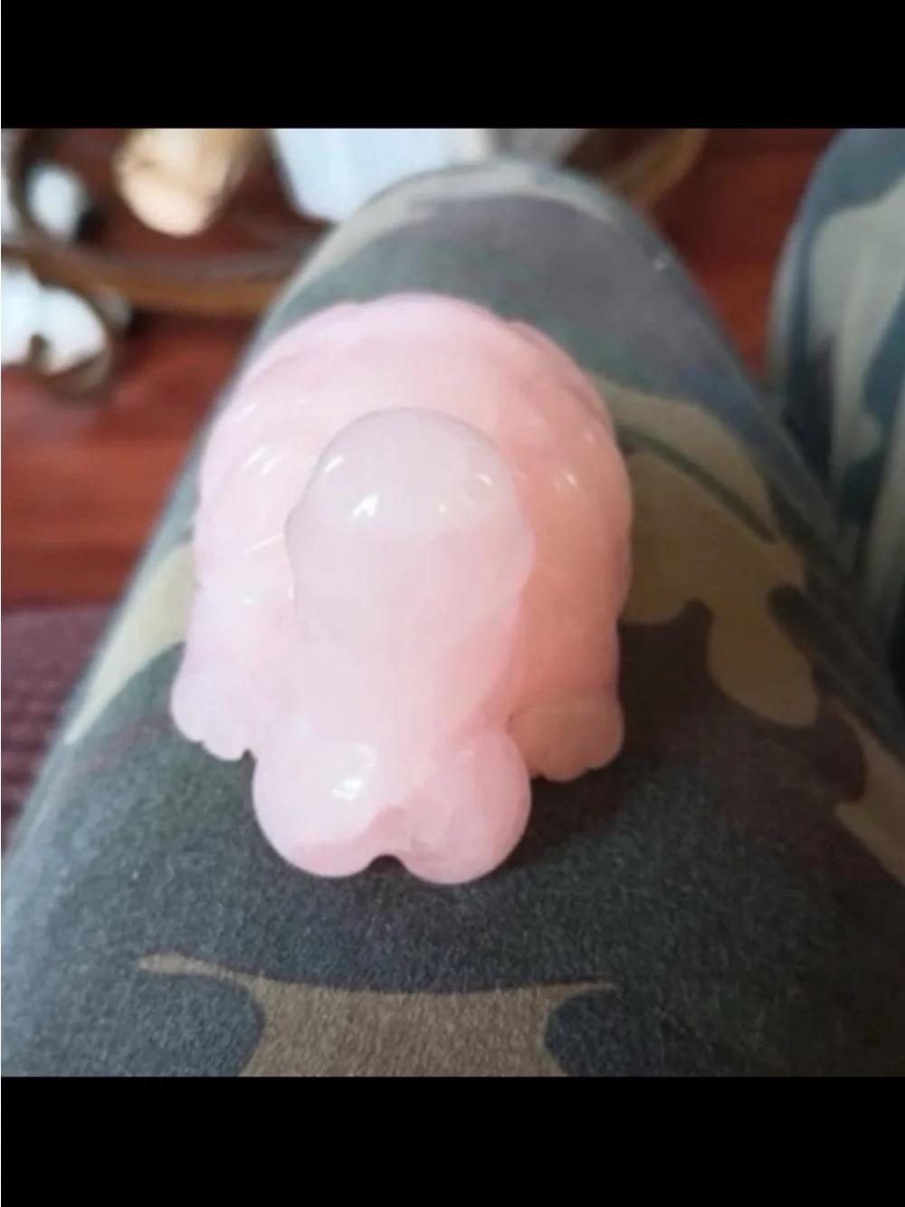 Rose Quartz Ding Ding Turtle